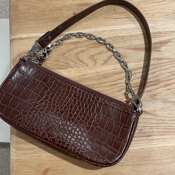 BY FAR Brown Crocodile Rachel bag - Picture 7 of 13